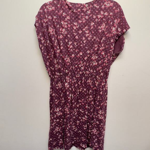 H&M Floral Short Sleeve Knee Length Dress Size M - Picture 9 of 9